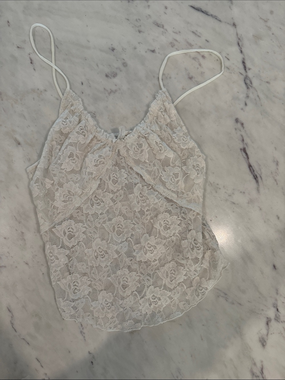 Free People Ivory Lace Camisole